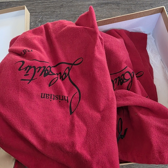 Christian Louboutin Women's Gold Heels - Picture 6 of 6